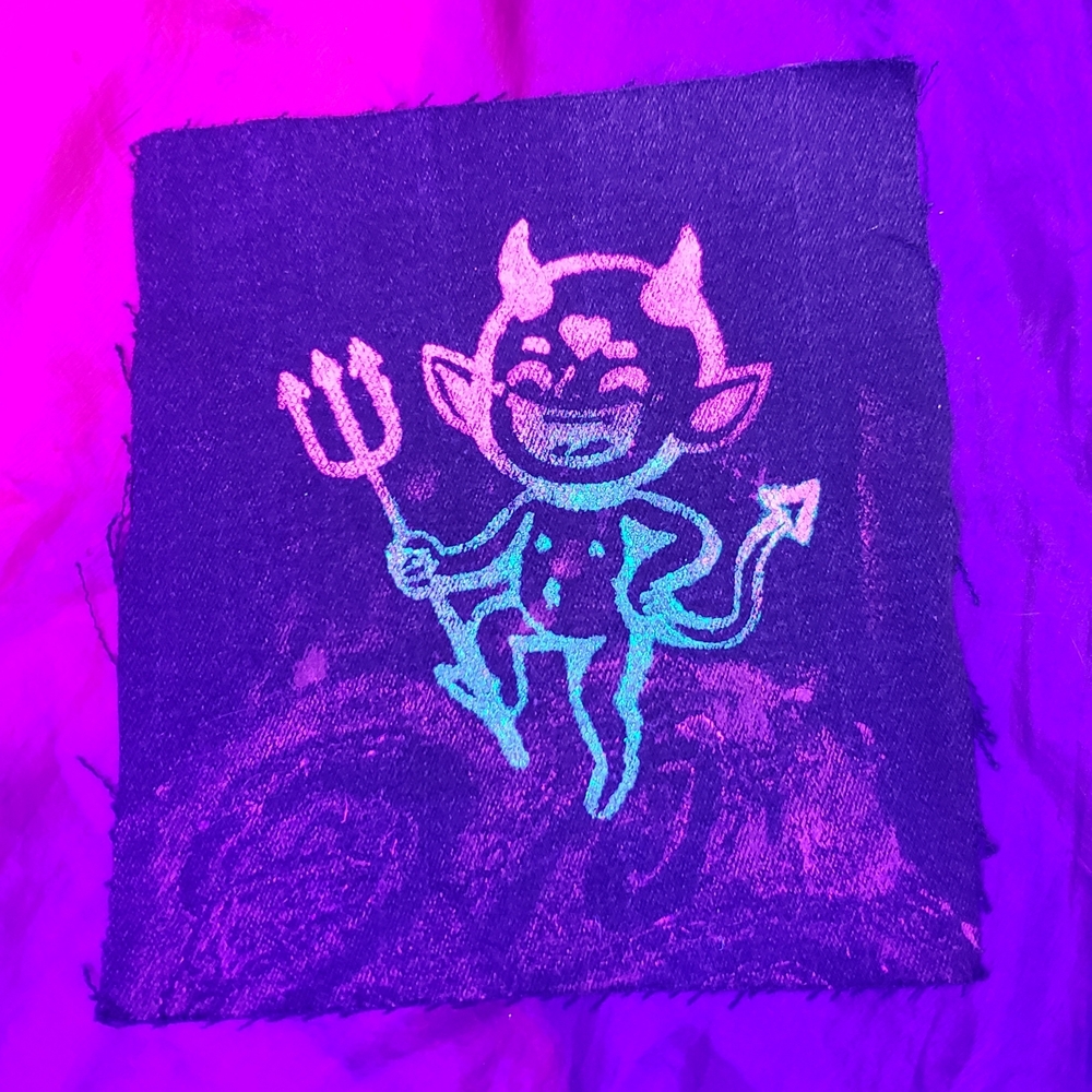 Uv Glow Devil Patch